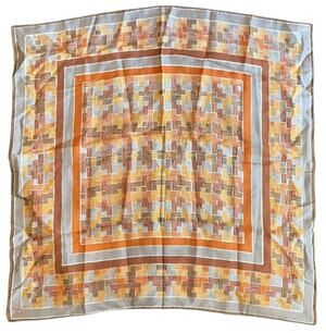 VERA Neumann Scarf ~ Signed ~ Brown Vintage